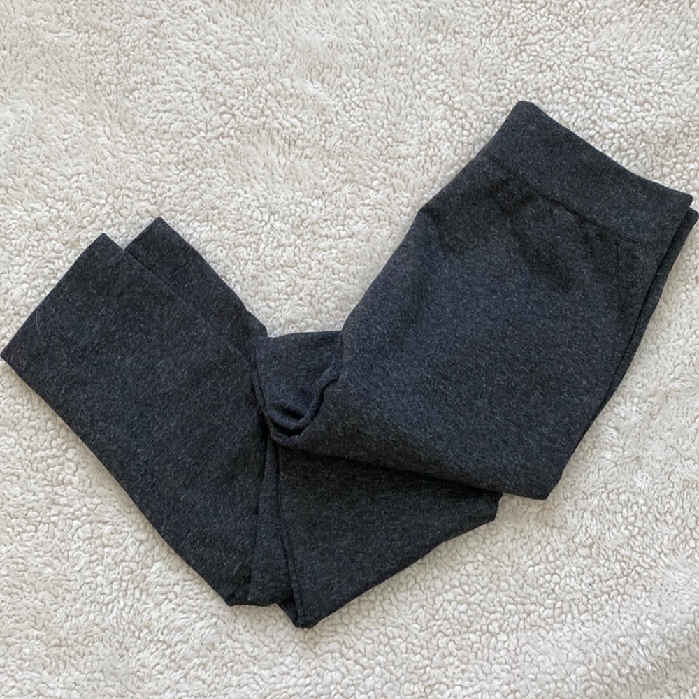 Gray fleece leggings
